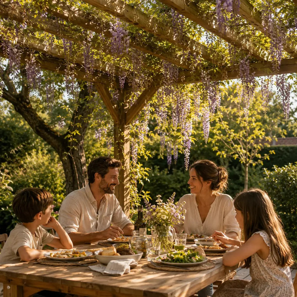 La Pergola en Bois naturel 3x3m